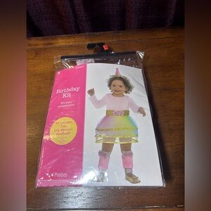 Amscan Birthday Kit with Pink and Gold Accessories